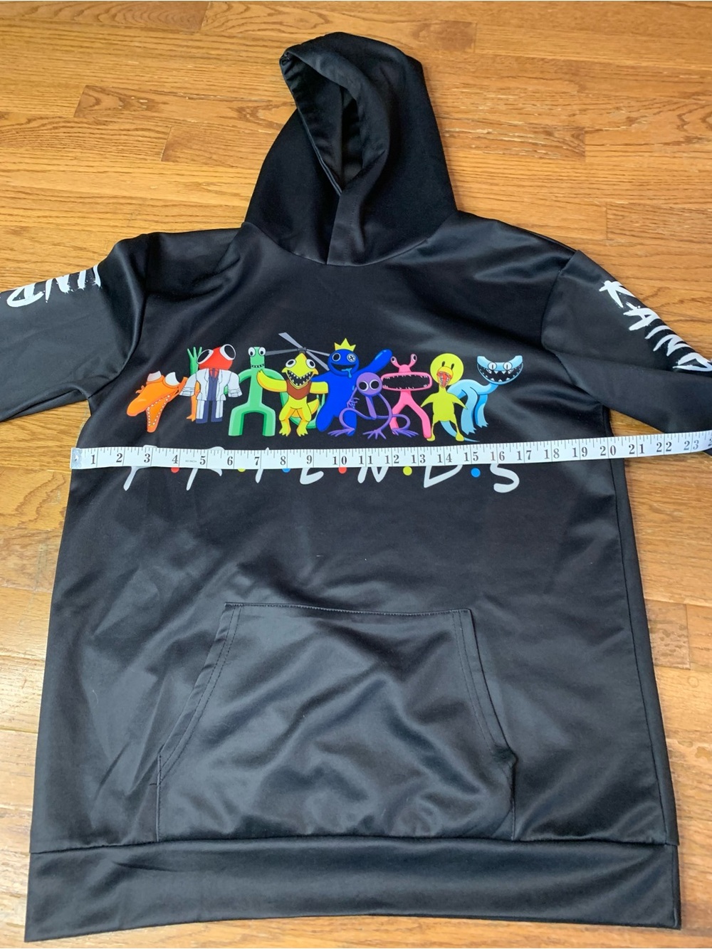 Roblox Rainbow Friends Graphic Hoodie Black Pullover Unisex Youth XL - Picture 6 of 7